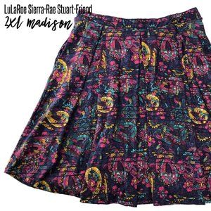 LuLaRoe Paisley Madison Skirt w/ Pockets